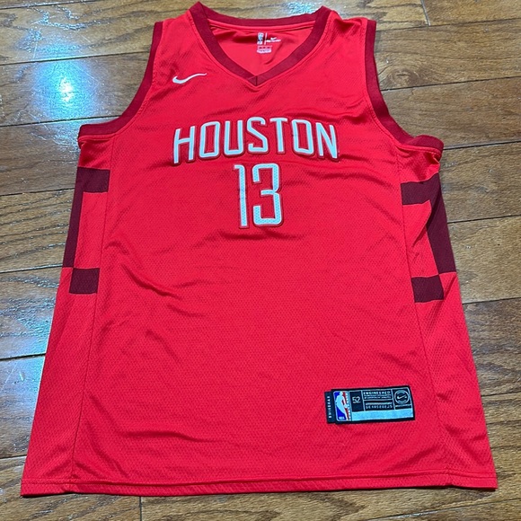 Men's Houston Rockets James Harden Nike Red 2018/19 Swingman Jersey - Picture 1 of 8